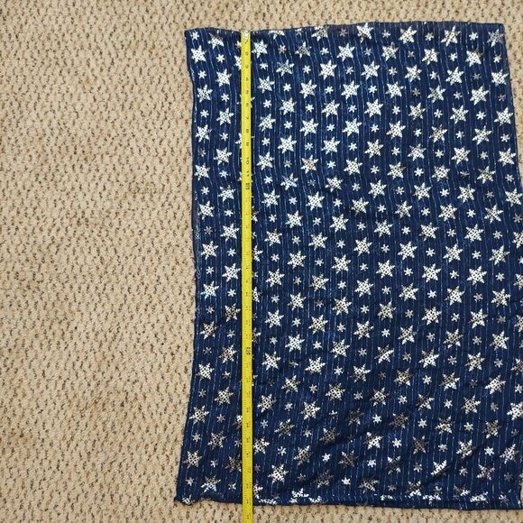 Charming Charlie Blue Silver Sheer Infinity Loop Scarf Sparkly Lightweight - Picture 6 of 10